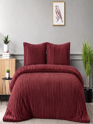 Yünteks Merinos Diamond Kürk Riva Desen Comforter Set, Çift Kişilik Yorgan Seti (220X240)