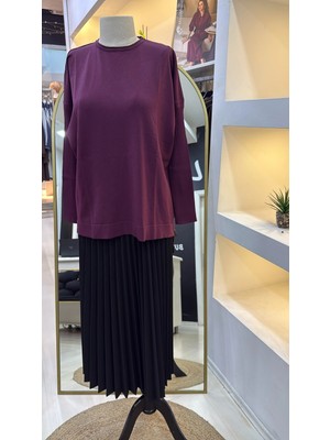 Nuss Triko Tunik Vişne K116