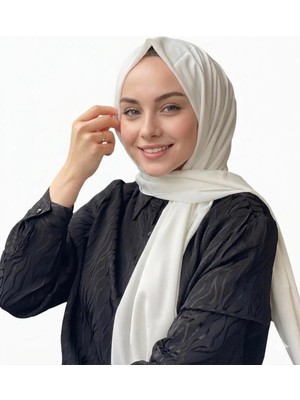 Flora Tekstil Medine Ipeği Şal - Açık Soft Bej