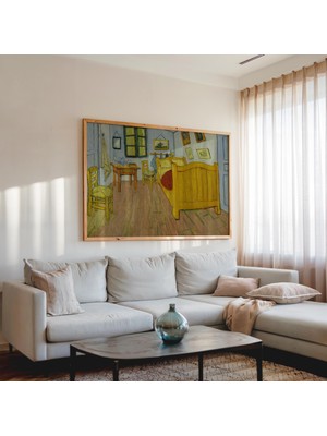 Pegziz Bedroom In Arles Tablosu | Yatak Odası Çerçeveli Sanat Poster Duvar Dekoru