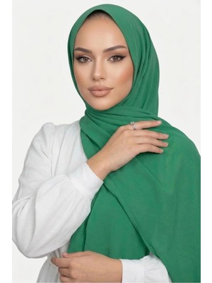 Flora Tekstil Medine Ipeği Şal - Çimen Yeşili