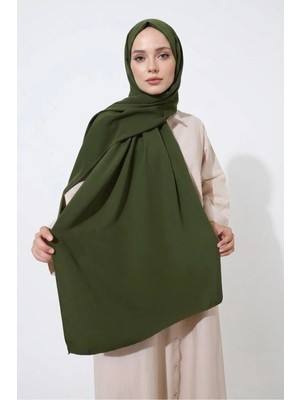 Flora Tekstil Medine Ipeği Şal - Haki