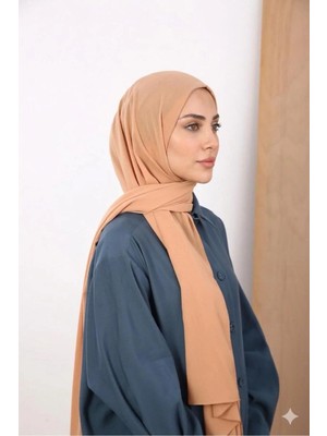 Flora Tekstil Medine Ipeği Şal - Somon Rengi