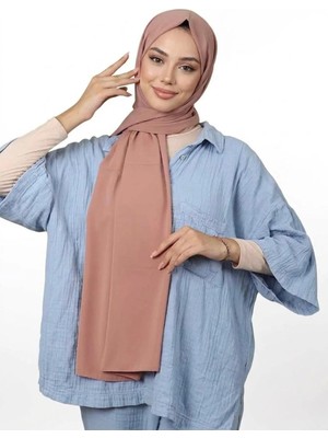 Flora Tekstil Medine Ipeği Şal - Gül Kurusu