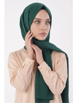 Flora Tekstil Medine Ipeği Şal - Zümrüt Yeşili