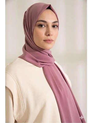 Flora Tekstil Medine Ipeği Şal - Orkida Moru