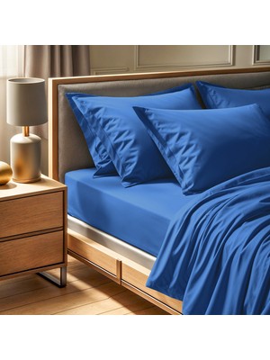 Rani Mobilya Rani Home  Çift Kişilik Çarşaf Mavi CF-6350