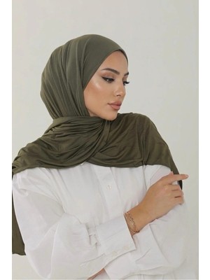 Flora Tekstil Penye Şal - Kadın Tesettür Jersey Hijab Lycra Shawl
