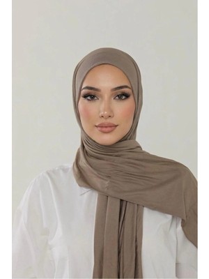 Flora Tekstil Penye Şal - Kadın Tesettür Jersey Hijab Lycra Shawl