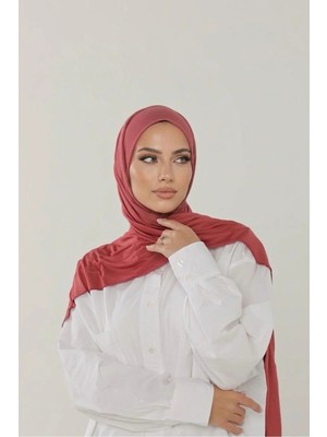 Flora Tekstil Penye Şal - Kadın Tesettür Jersey Hijab Lycra Shawl