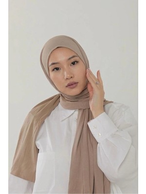 Flora Tekstil Penye Şal - Kadın Tesettür Jersey Hijab Lycra Shawl
