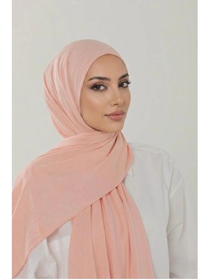 Flora Tekstil Penye Şal - Kadın Tesettür Jersey Hijab Lycra Shawl