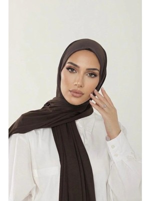 Flora Tekstil Penye Şal - Kadın Tesettür Jersey Hijab Lycra Shawl