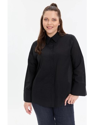 Kado Moda Pamuklu Vual Kimono Kol Kadın Gömlek