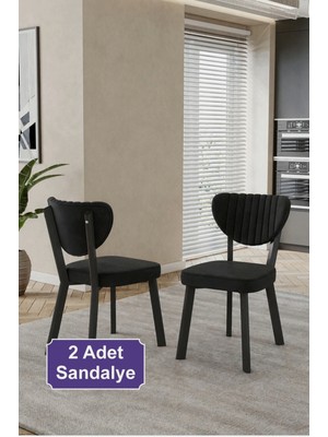 Ilina 2 Adet Elma Sandalye Baby Face Kumaş Metal Iskelet Mutfak Yemek Masası Sandalyesi