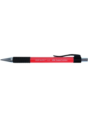 Faber-Castell Versatil Grip Matic 0,5Mm Kırmızı 1318 Kalem Ergonomik Tasarım ve Kaymaz Yüzey