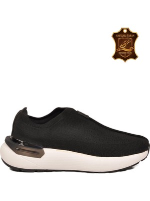 Voyager Siyah Memory Foam Erkek Günlük Yürüyüş Ayakkabısı Triko Sneaker M212 M