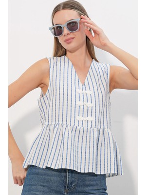 Hiccup Kadınlar Bdart Kadın Polyester Viskon Bluz Çok Renkli