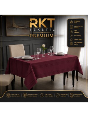 Rkt Tekstil Kalın Dokulu Leke Tutmaz Masa Örtüsü