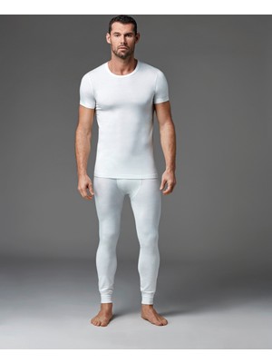 Dagi Erkek Termal T-Shirt Ekru E010910870 %47 Poliester %47 Viskon %6 Elastan ile Rahat Uyum