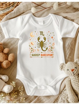 Lupi Akrep Burcu Yazılı Bebek Zıbın