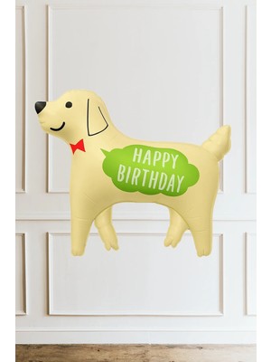 Atölye Mi Köpek Folyo Balon Happy Birthday Yazılı 7371