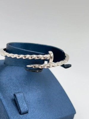 Livora Jewelry 925 Ayar Gümüş Çivili Spor Kadın Bileklik