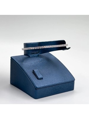 Livora Jewelry 925 Ayar Gümüş Pırlanta Montür Zirkon Taşlı Su Yolu 2,5 mm Zarif Kadın Bileklik