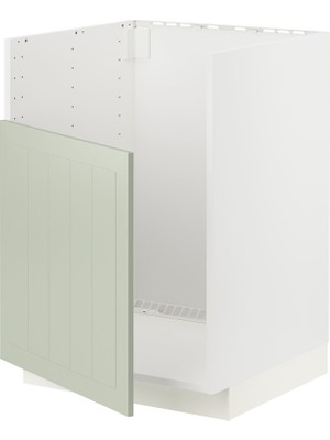 IKEA Modern Yeşil Eviye Dolabı 60X60 cm Iskandinav Tarzı Depolamalı Mutfak Dolabı - Ergonomik Sağlam Yapı Ahşap