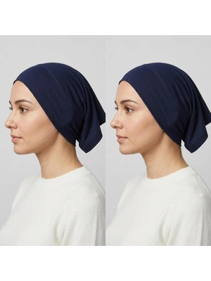 Flora Tekstil Önü Dikişsiz Hazır Pratik Geçmeli Düz Boru Bone
