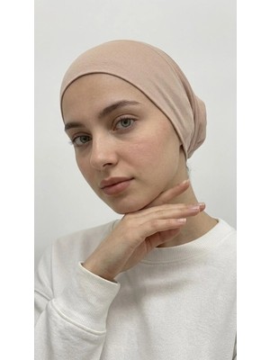 Flora Tekstil Önü Dikişsiz Hazır Pratik Geçmeli Düz Boru Bone