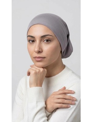 Flora Tekstil Önü Dikişsiz Hazır Pratik Geçmeli Düz Boru Bone