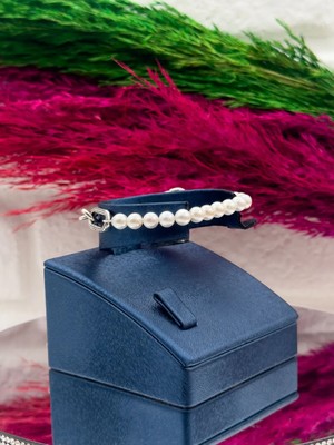 Livora Jewelry 925 Ayar Gümüş Inci Taşlı Spor Lüks Kadın Bileklik