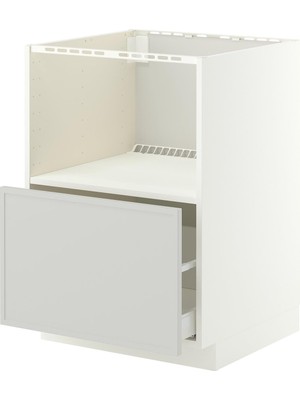 IKEA Modern Gri Alt Mutfak Dolabı 60X60 cm Iskandinav Tarzı Depolamalı Mutfak Dolabı - Ergonomik Sağlam Yapı Ahşap