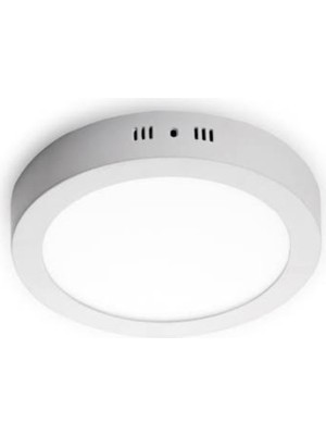 Fujika Sıva Üstü Yuvarlak Led Panel 8W Beyaz Işık Çap 12 cm Tavan Lambası
