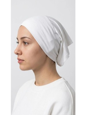 Flora Tekstil Önü Dikişsiz Hazır Pratik Geçmeli Düz Boru Bone