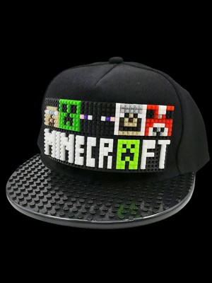 Kutpia Pixel Blok Minecraft Erkek Çocuk Kep Şapka – LEGO Uyumlu Siperlikli 4–12 Yaş