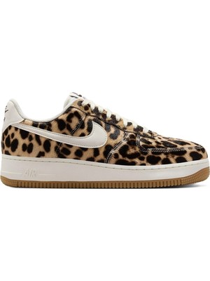 Nike Air Force 1 '07 Leopar Af1 Womens Sneaker Kadın Günlük Spor Ayakkabı Krem
