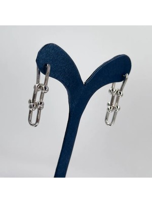 Livora Jewelry 925 Ayar Gümüş Taşsız Kadın Küpe