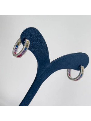 Livora Jewelry 925 Ayar Gümüş Doğal Taş Taşlı Mix Kadın Küpe