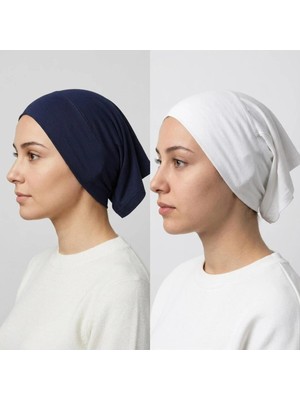 Flora Tekstil Önü Dikişsiz Hazır Pratik Geçmeli Düz Boru Bone