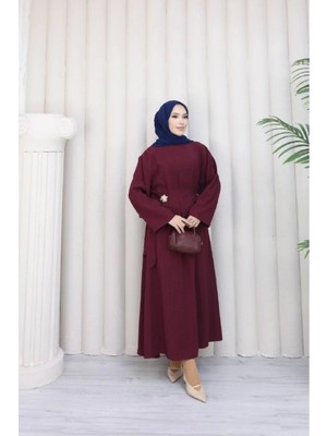 Afili Butik Yandan Tokalı Modal Tencel Elbise – Mevsimlik, Astarsız, Iç Göstermez