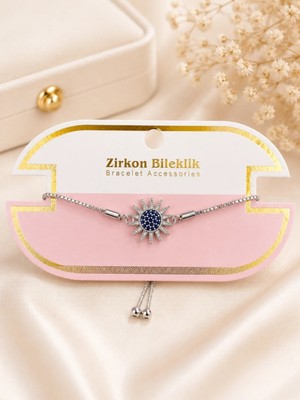 Yasel Takı & Çanta Güneş Figürlü Kadın Zirkon Bileklik