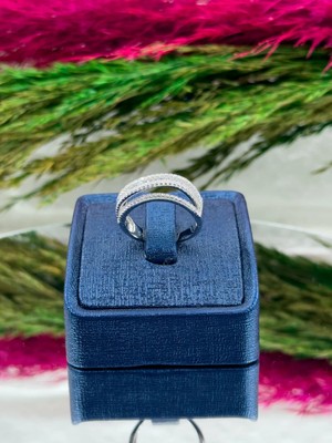 Livora Jewelry 925 Ayar Gümüş Sarmal Spor Lüks Kadın Yüzük