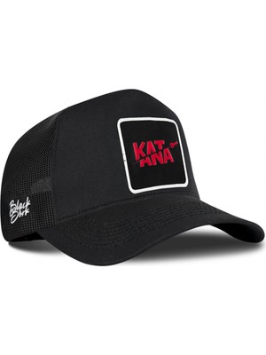 BlackBörk Katana Logolu Siyah Trucker Şapka