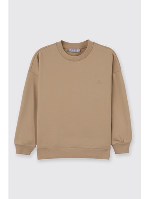 Panço Erkek Çocuk Bej Sweatshirt