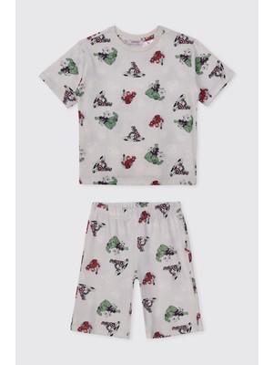 Panço Erkek Çocuk Avengers Pijama Takımı