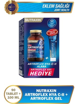 Nutraxin Artroflex Hya-C-II 90 Tablet + 100 ml Extra Gel Hediyeli