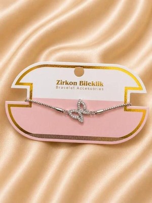 Yasel Takı & Çanta Kelebek Figürlü Kadın Zirkon Bileklik