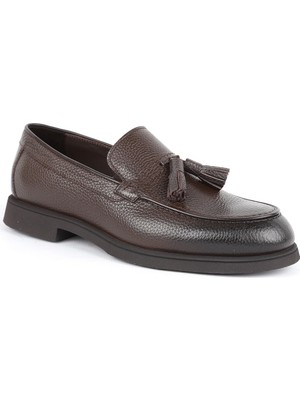 Libero Erkek Loafer Ayakkabı Hakiki Deri Püsküllü Mokasen Dikişli Pratik Slip-On Hafif Esnek Eva Taban L5918